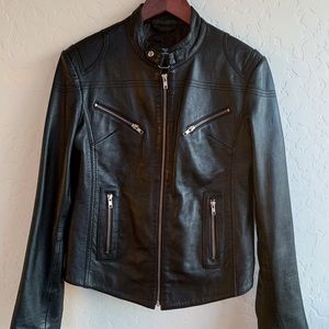 Mint Condition Carrie Hoxton Moto Leather Jacket